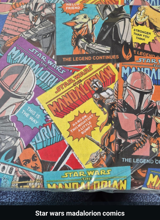 100% cotton star wars comics