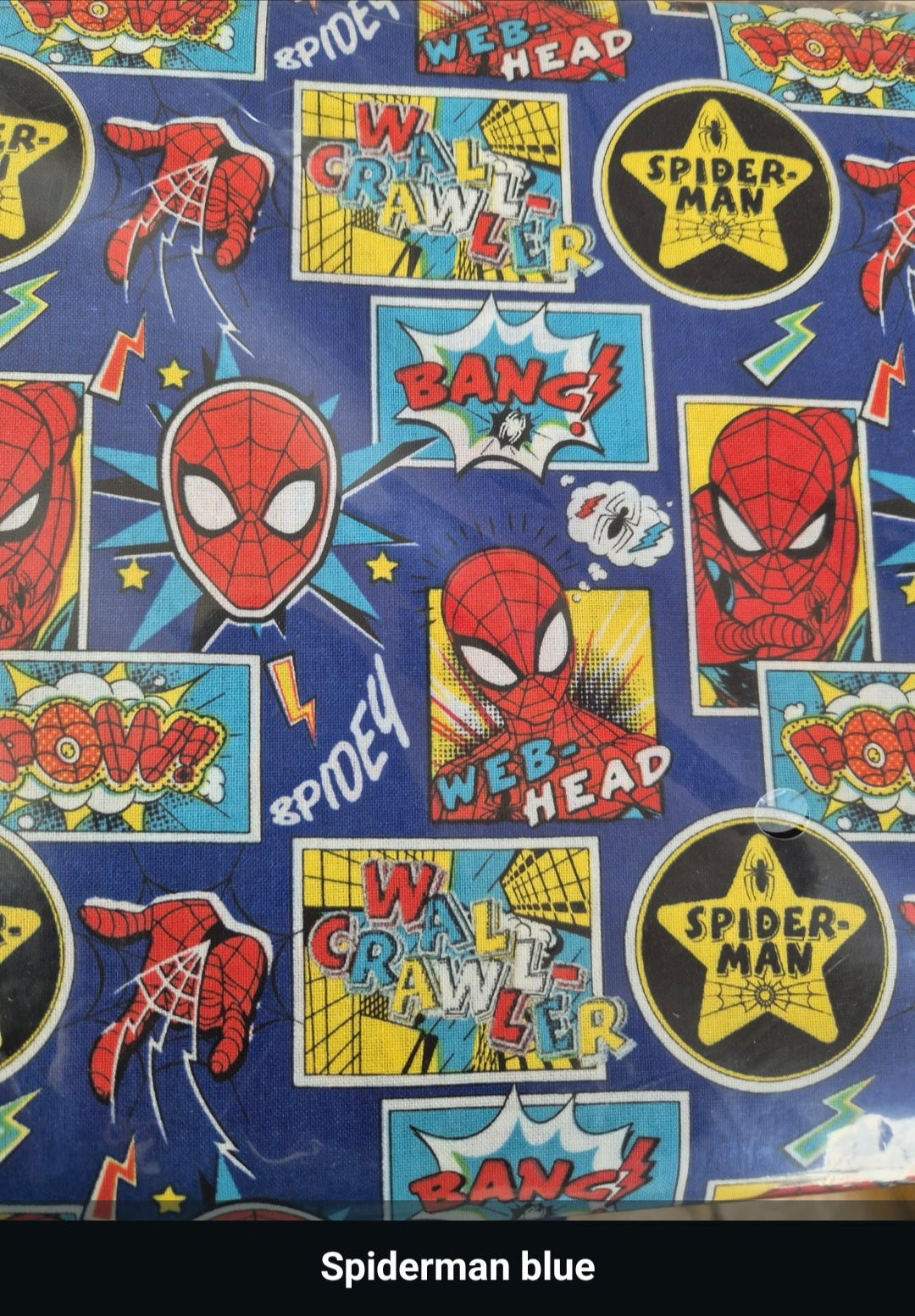 100% cotton Spiderman Blue