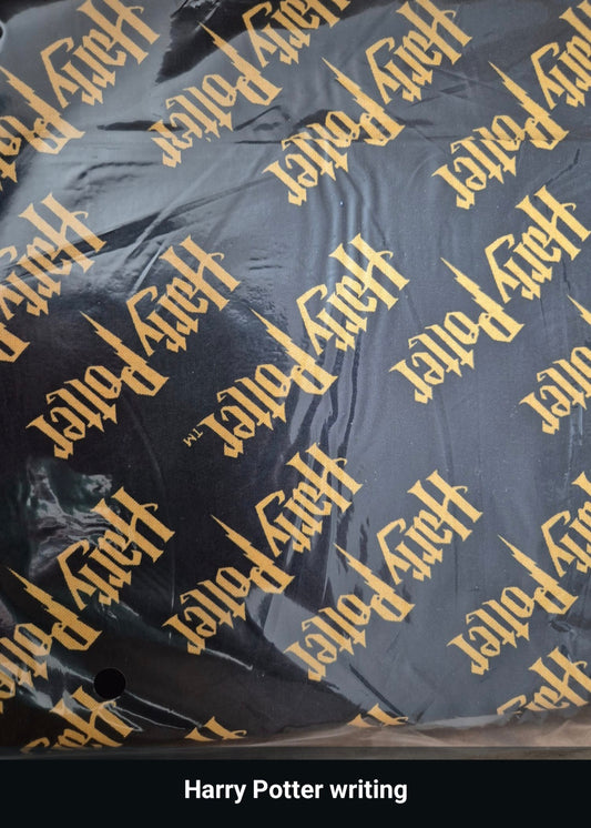 100% cotton Harry Potter words