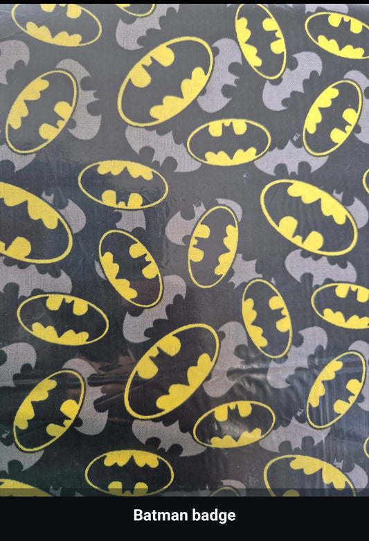 100% cotton Batman Badge
