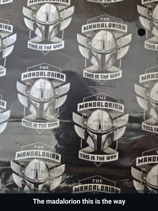 100% cotton Mandalorian this is the way