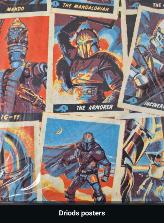 100% cotton Droids posters