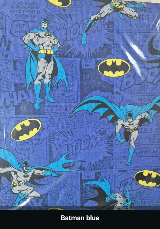 100% cotton Batman Blue