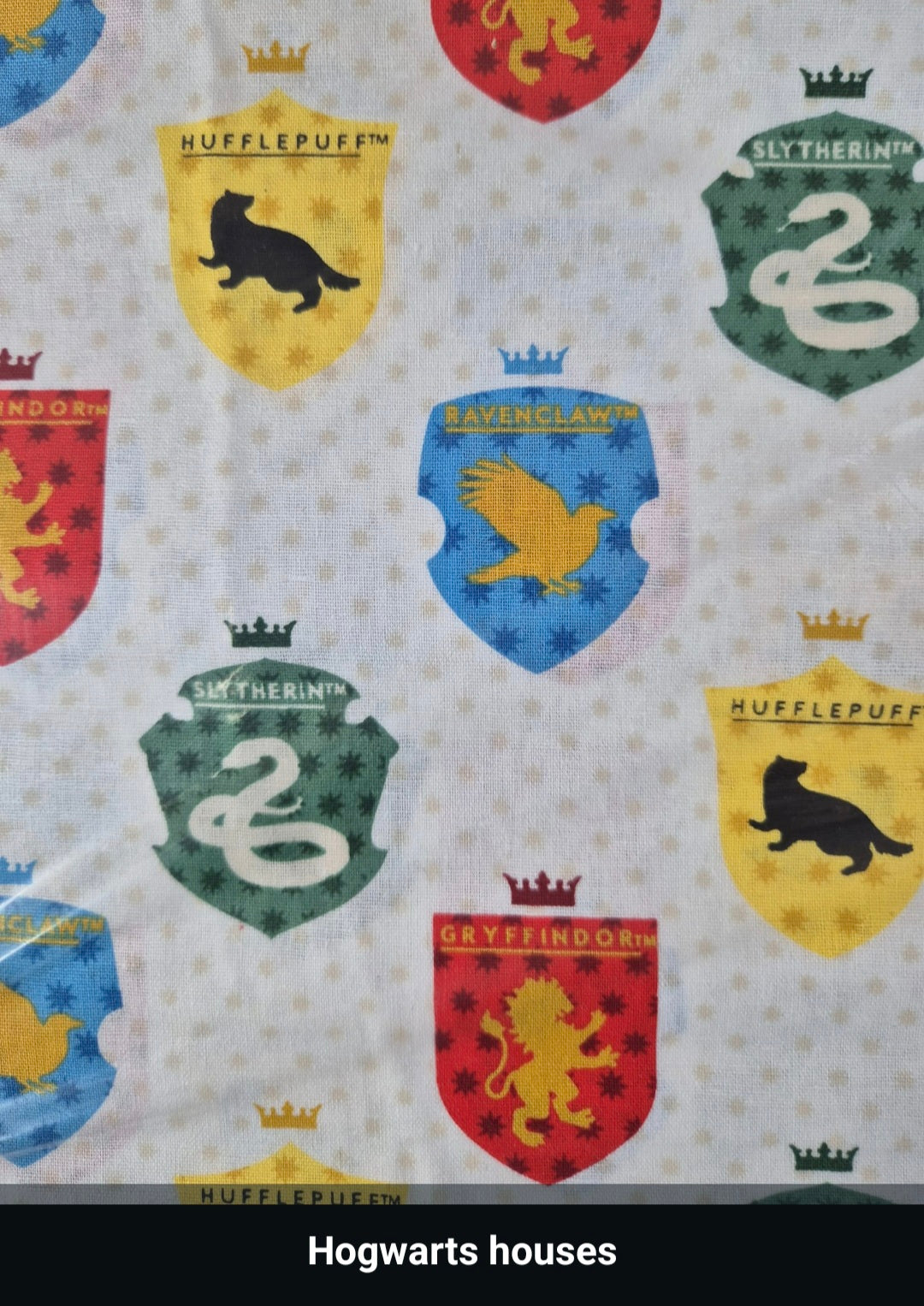 100% cotton Hogwarts Houses