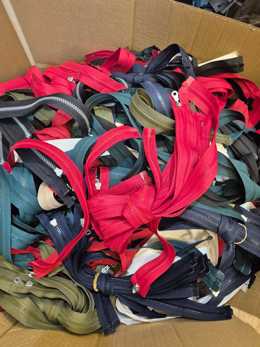 Open ended zips 10 for £1
