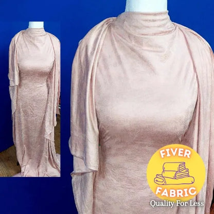 Peach Suede Jersey