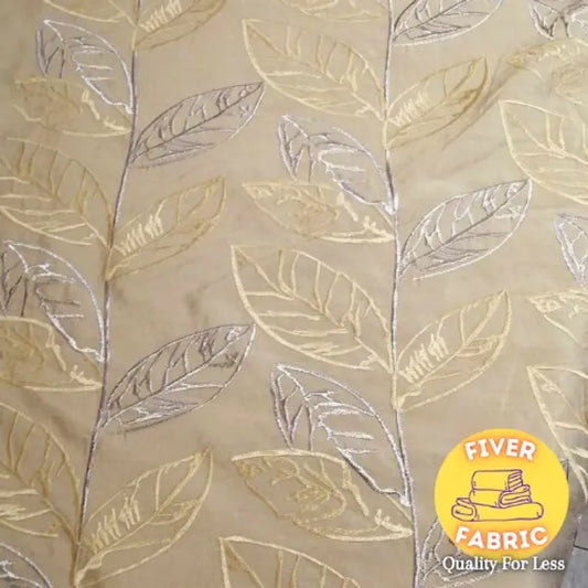 Gold leaf curtain / upholstery