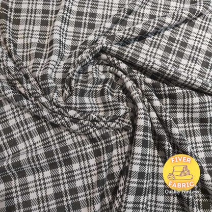 tartan knit / ponti