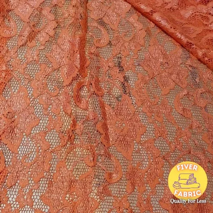 Coral stretch lace