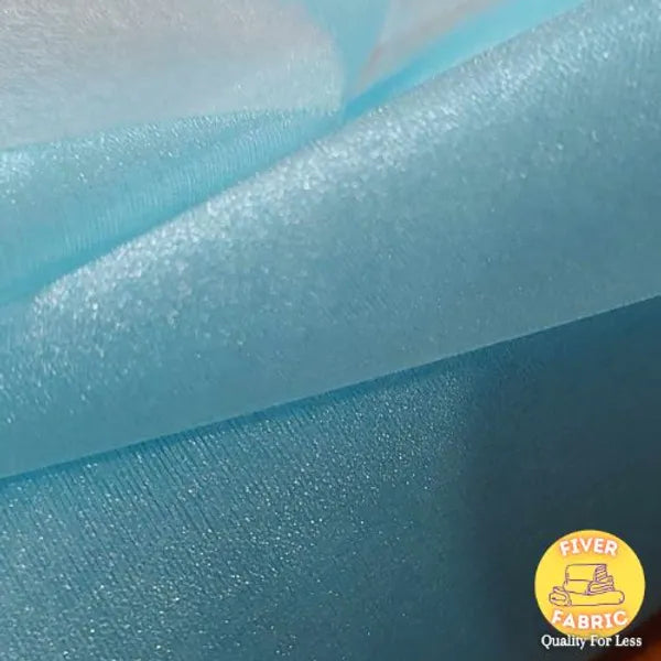 Blue organza