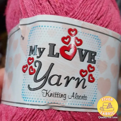 Pink wool