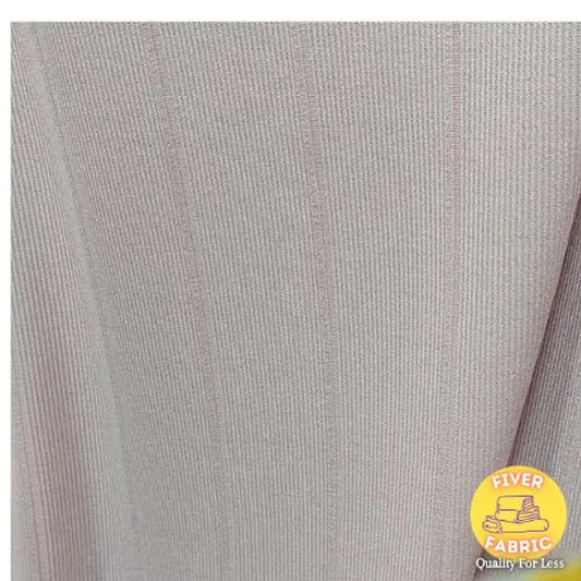 Light pink ribbed jersey