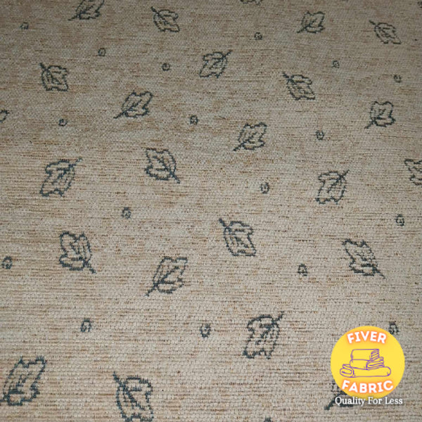 leaf on yellow background upholstery