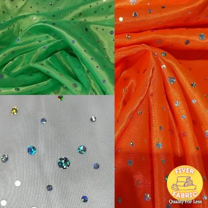 Sparkle Satin dress fabric 3 colours  to choose from