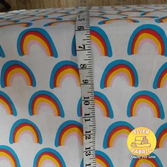 Rainbows on white background