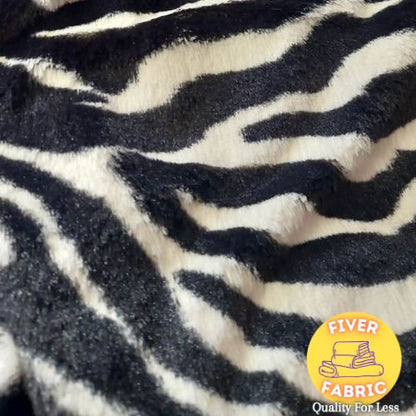 Zebra  Print micro fur - Super Soft