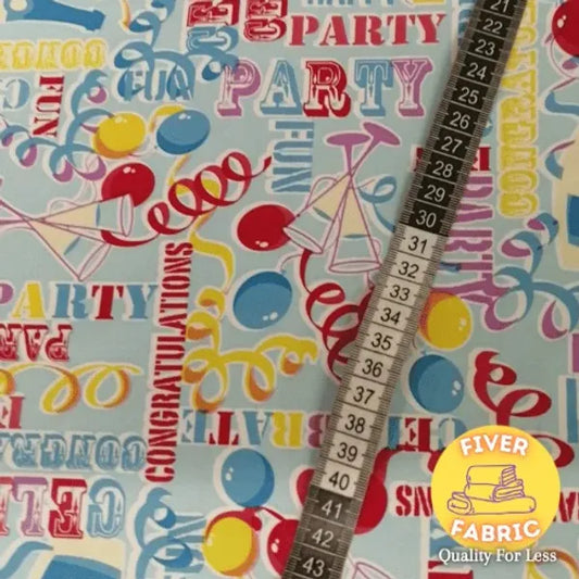 PVC - Party on blue