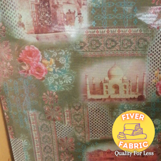 Taj mahal chiffon
