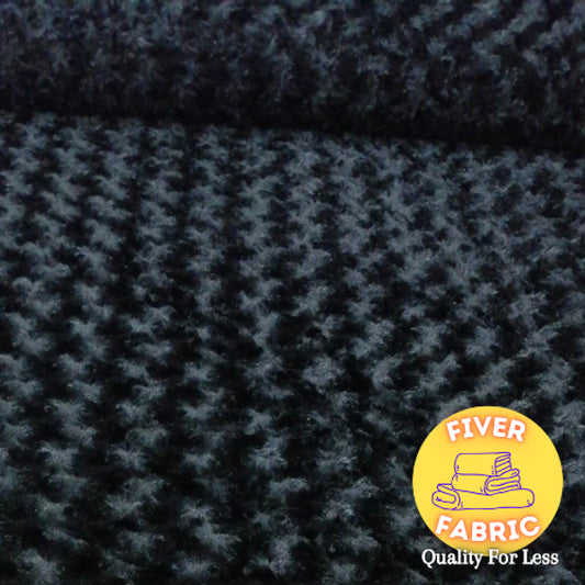Black Swirls Super Soft Fur