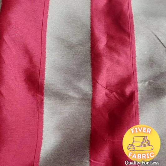 Red gold stripe upholstery