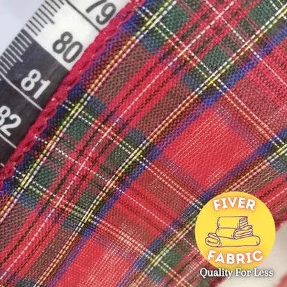 Red tartan ribbon