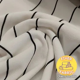 Stripe scuba crepe