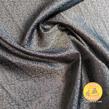 charcoal small pasley silk lining amazing quality