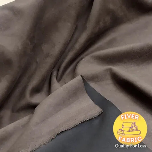 brown scuba suede