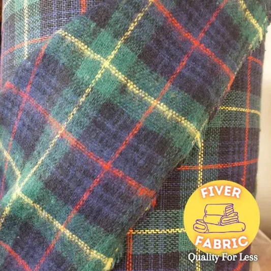 Italian Tartan - brushed one side