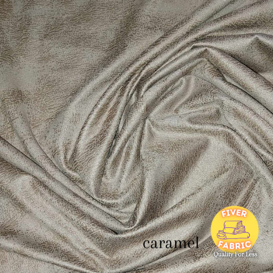 caramel foil suede jersey