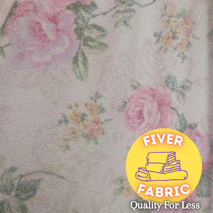 beautiful printed roses toweling