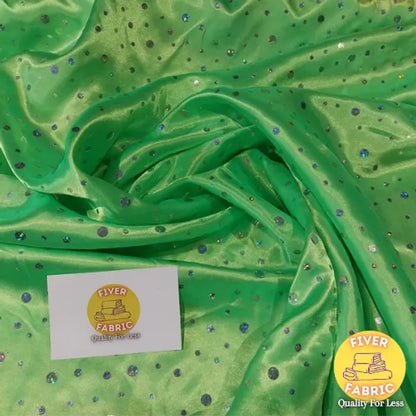 Sparkle Satin dress fabric 3 colours  to choose from