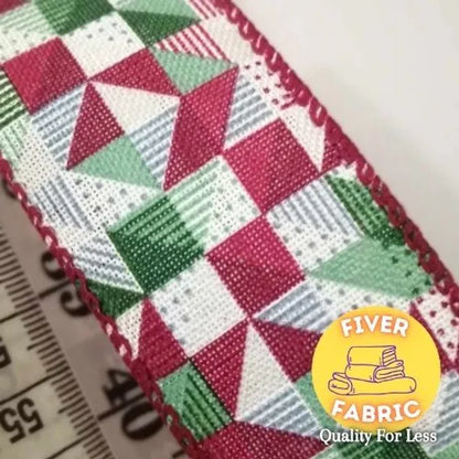 Geometric ribbon 1.5inch wide