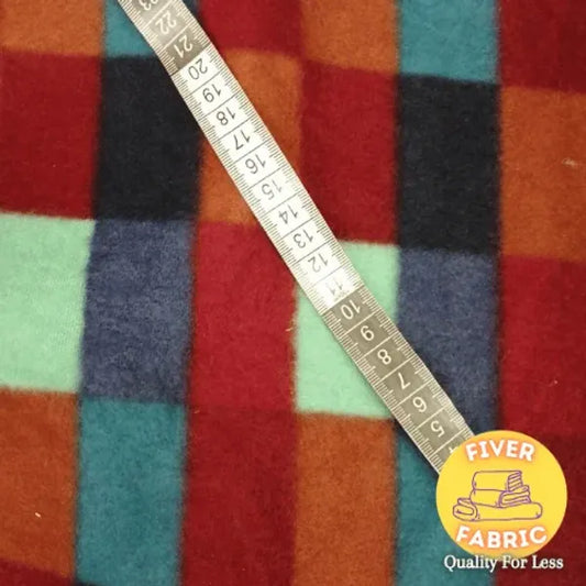 Square fleece with backing