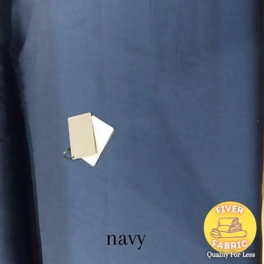 Navy polycotton