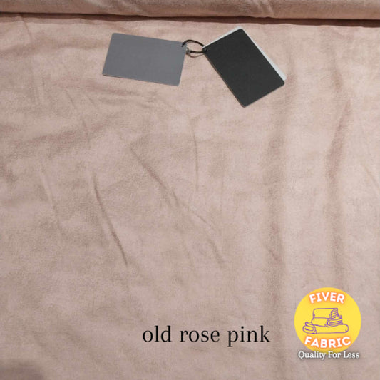 old rose pink foil suede jersey