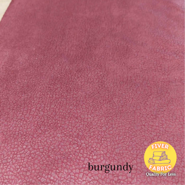 burgundy foil suede jersey