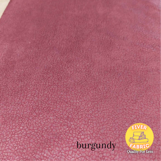 burgundy foil suede jersey