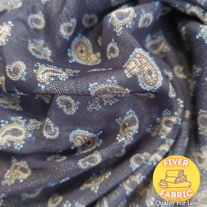 Paisley mesh small print
