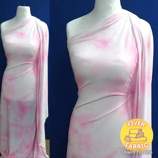 Pink tye dye jersey