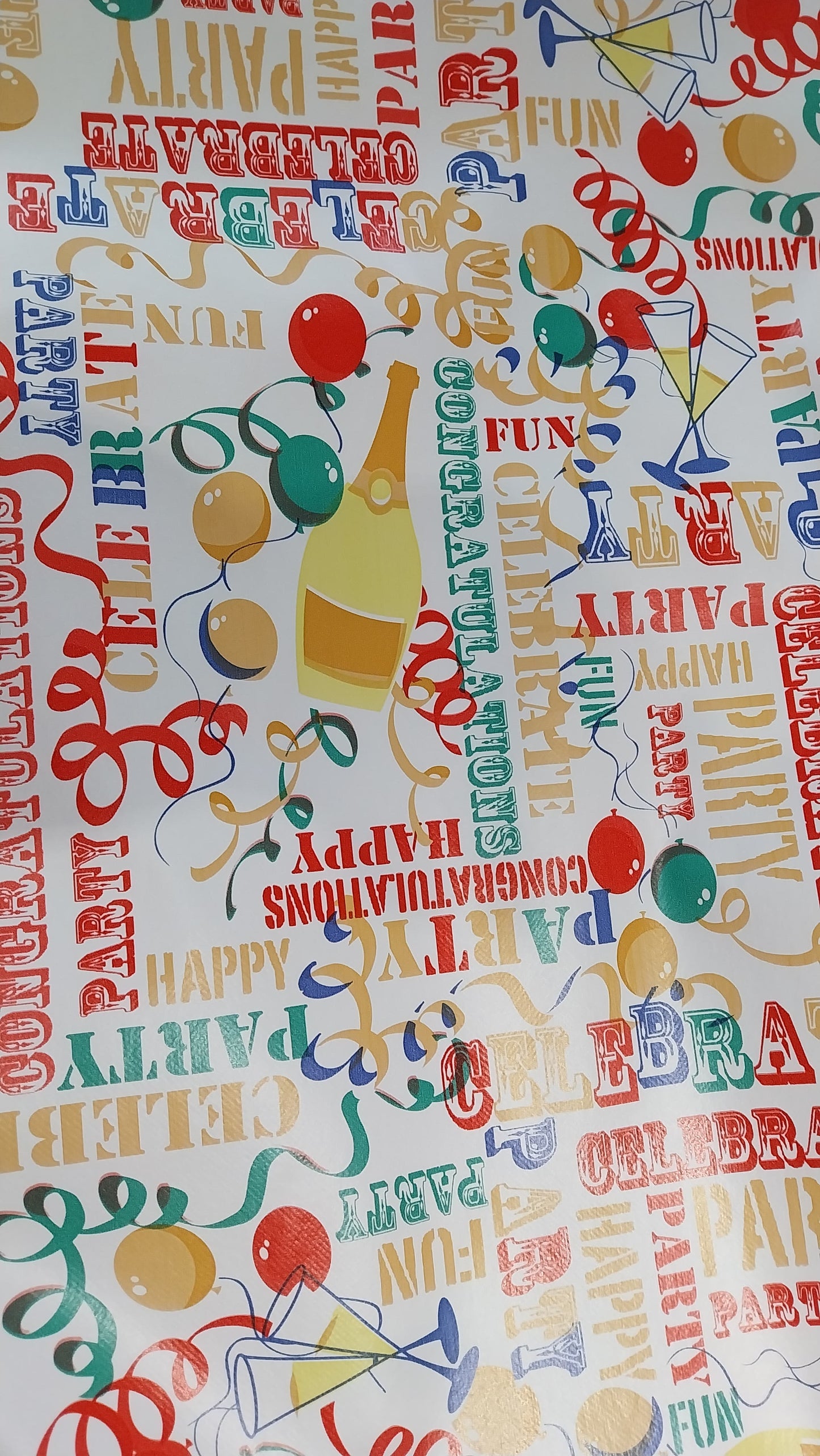 Number 56 pvc white party 3m