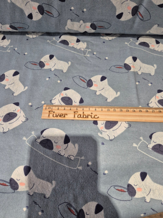 100% brushed cotton pugs