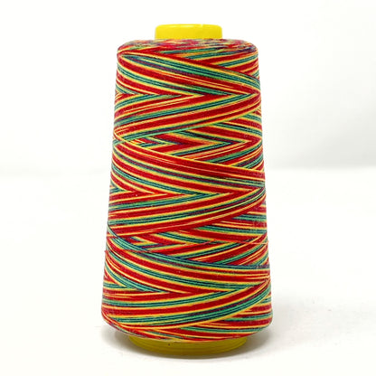 Rainbow overlocker Thread cone Gold/Green/Red