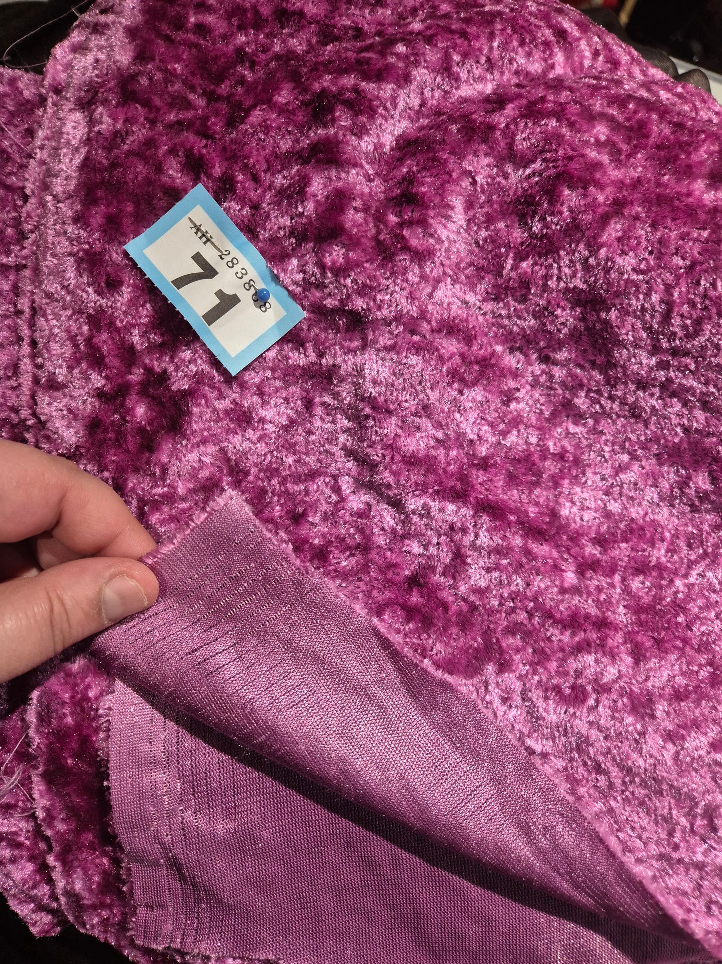 Number 71 upholstery velvet 3m