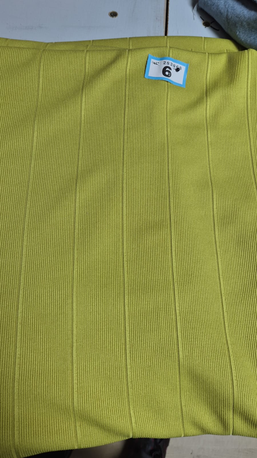 Number 6 wide ribbed jersey 3m