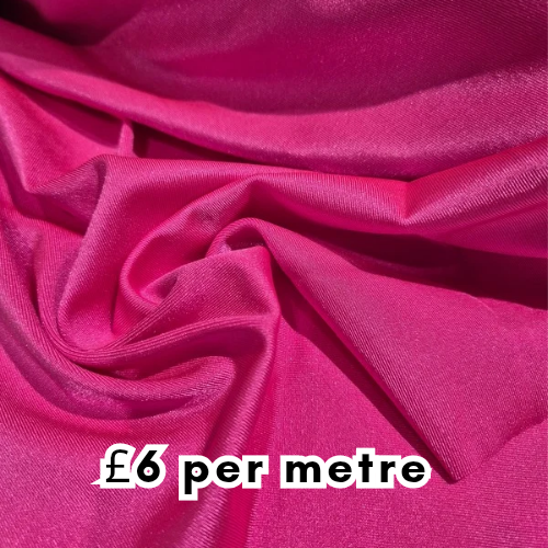 Fluorescent Pink poly Elastane