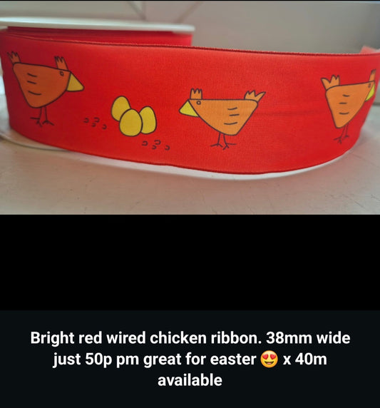 Chicken wired ribbon 38mm wide
