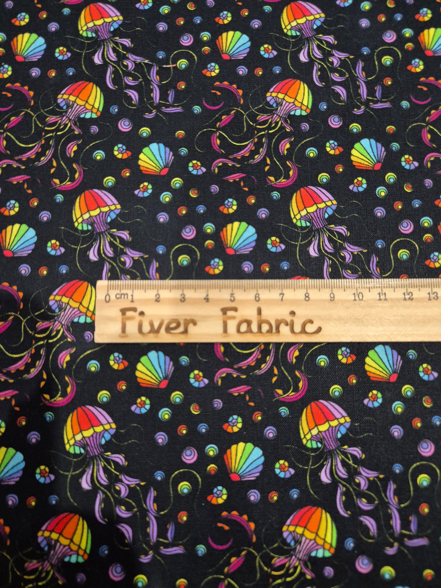 100% cotton rainbow jellyfish