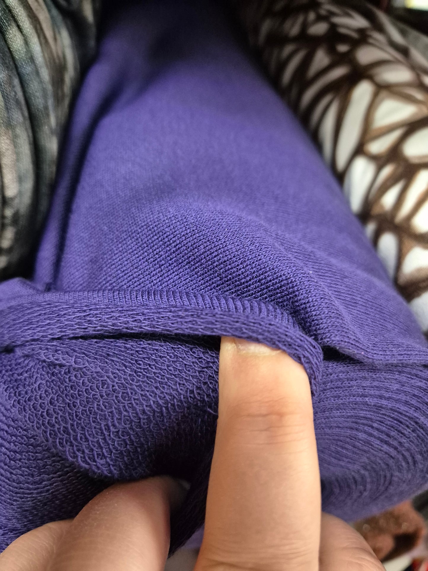 Dark Purple / Cadbury Purple Loop back sweatshirt