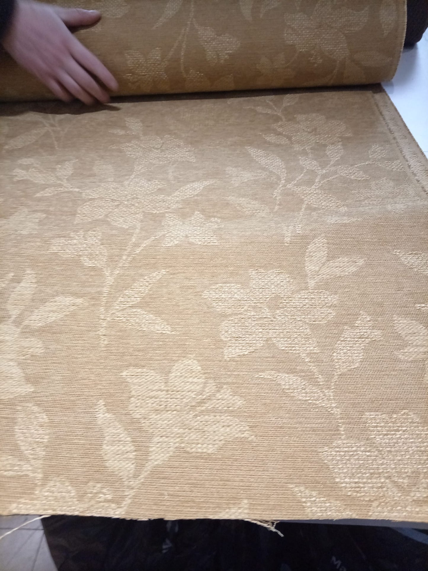 Heavy floral upholstery